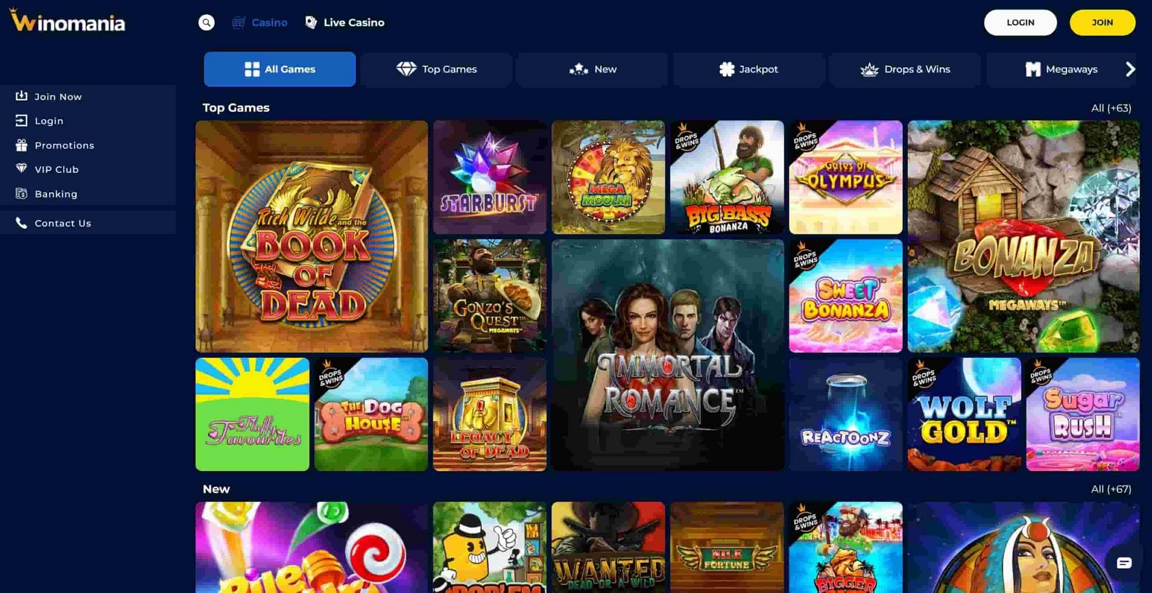 Оцінка онлайн-казино WinOMania (2025) – регулярні акції