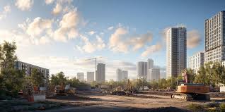 Новостройки на котловане в Москве 1